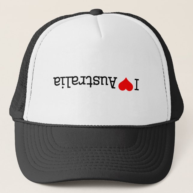I Love Australia Trucker Hat (Front)