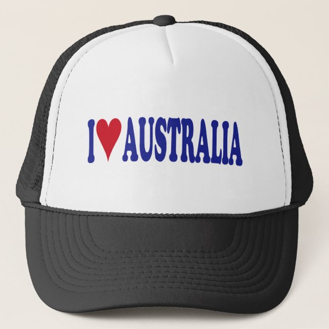 I Love Australia Trucker Hat (Front)