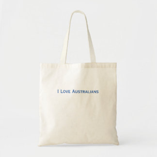 I Love Australians Tote Bag