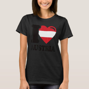 I Love Austria Homeland Austrian Flag 5 T-Shirt