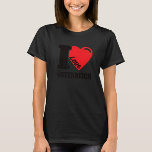 I Love Austria Homeland Austrian Flag T-Shirt