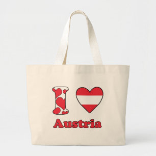 I love Austria Large Tote Bag