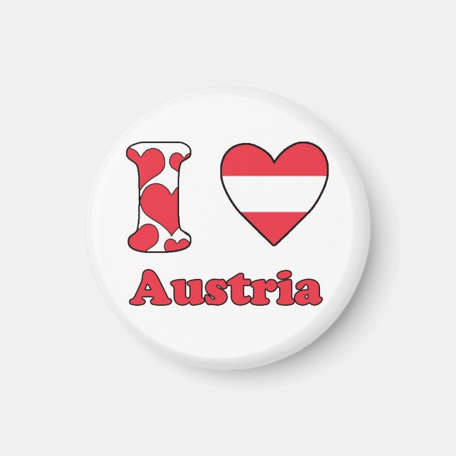 I love Austria magnet (Front)