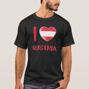 I Love Austria My Home My Country Heart Austria 1 T-Shirt