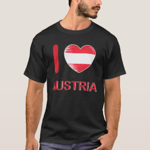 I Love Austria My Home My Country Heart Austria 7 T-Shirt