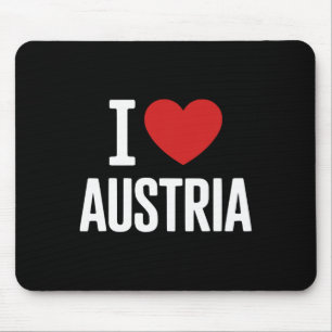 I Love Austria Osterreich Skiing Austrian Summer H Mouse Pad