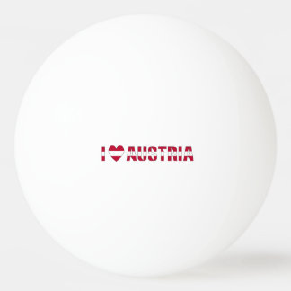 I Love Austria Ping Pong Ball