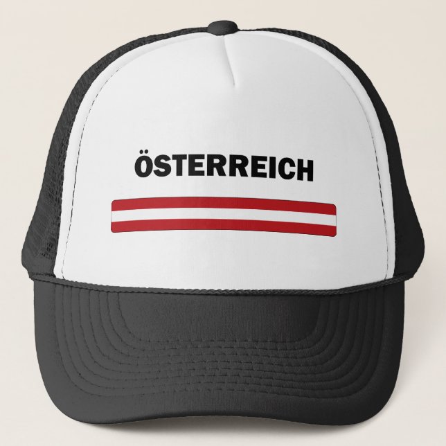 I Love Austria Trucker Hat (Front)