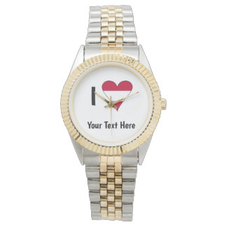 I Love (Austrian Flag Heart) Personalised Watch