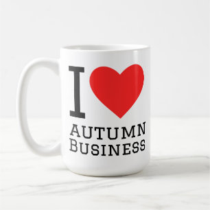 I love autumn outfit coffee mug