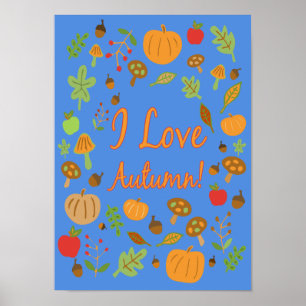 I Love Autumn! Poster