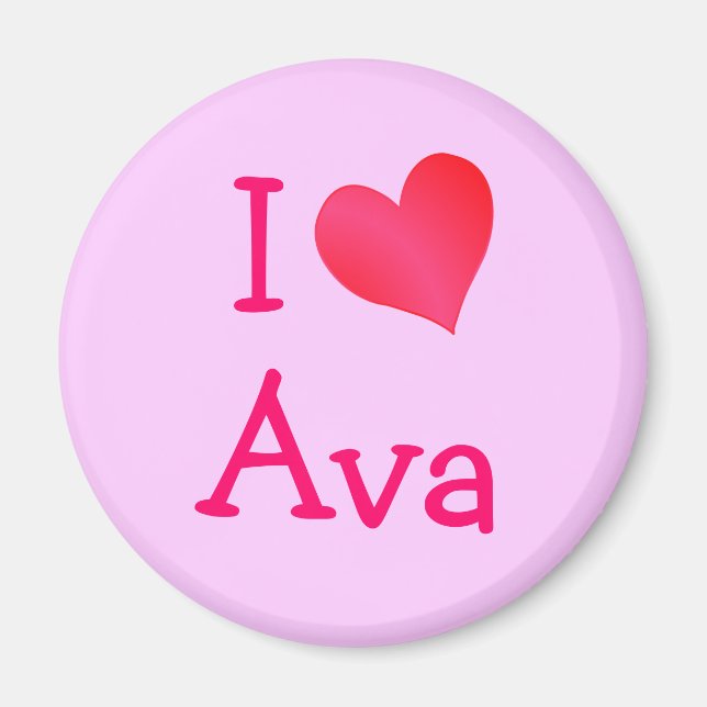 I Love Ava Magnet (Front)