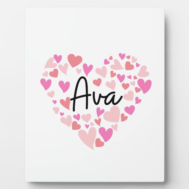 I love Ava Plaque (Front)