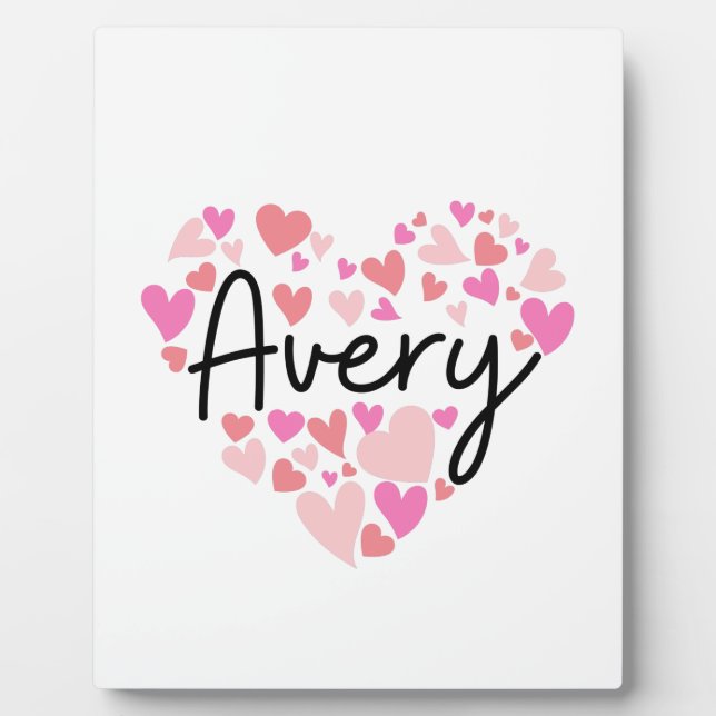 I love Avery Plaque (Front)