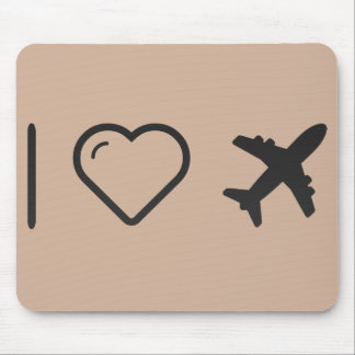 I Love Aviation Mouse Pad