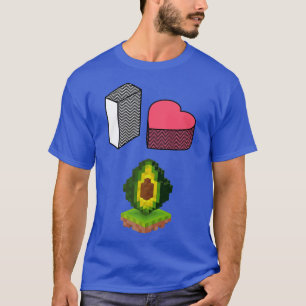I Love Avocado Funny 8bit Avocado Lover T-Shirt