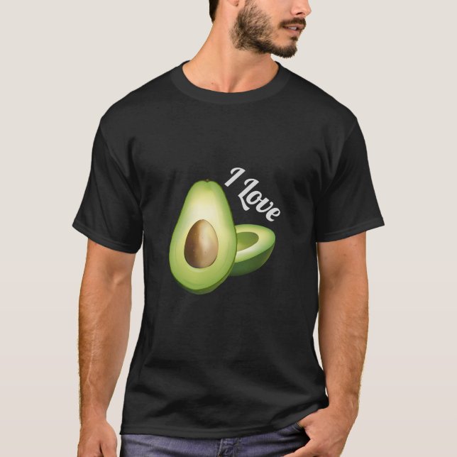 I Love Avocado Men's TShirt (Front)