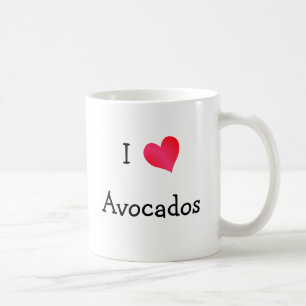 I Love Avocados Coffee Mug