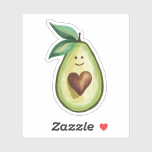 I Love Avocados Cute Avocado Heart Character