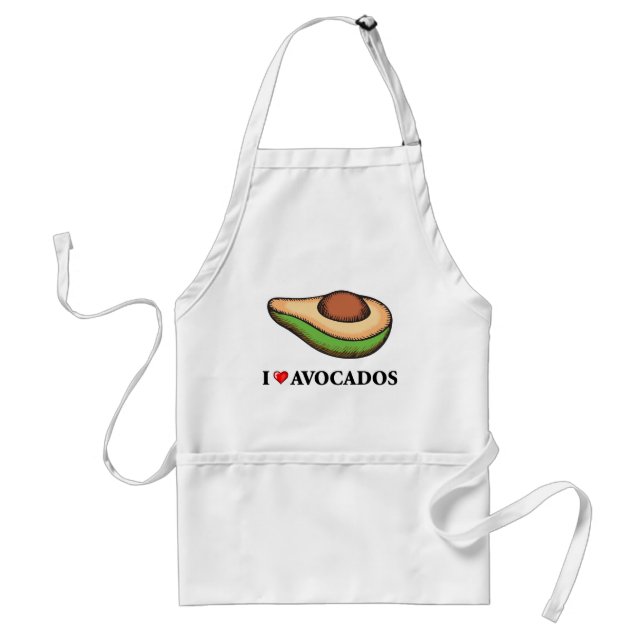 I Love Avocados Standard Apron (Front)