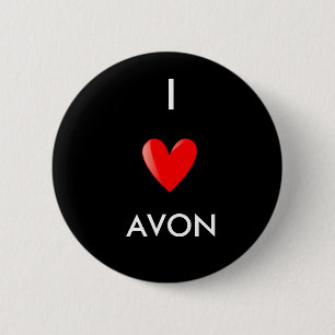 I Love Avon 6 Cm Round Badge