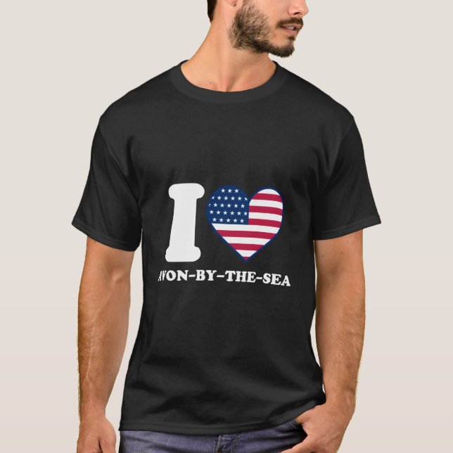 I Love Avon-By-The-Sea I He Avon-By-The-Sea T-Shirt (Front)