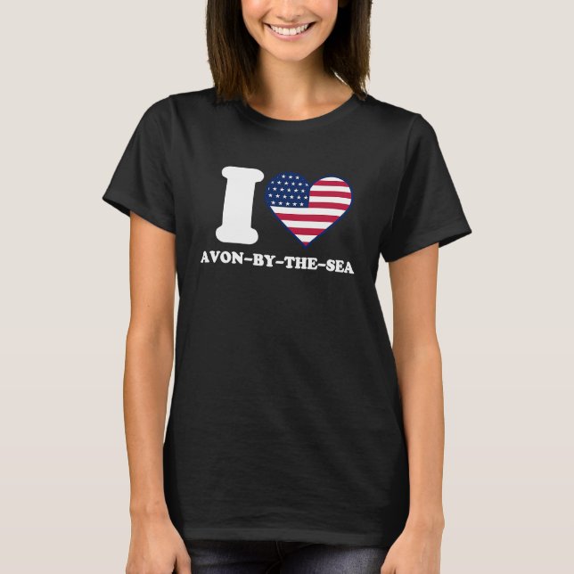 I love Avon by the Sea I heart Avon by the Sea T-Shirt (Front)