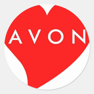 I Love AVON Classic Round Sticker