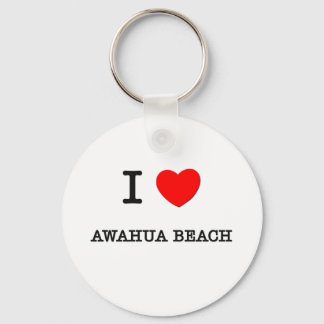 I Love AWAHUA BEACH Hawaii Key Ring