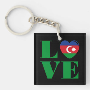 I love Azerbaijan Key Ring