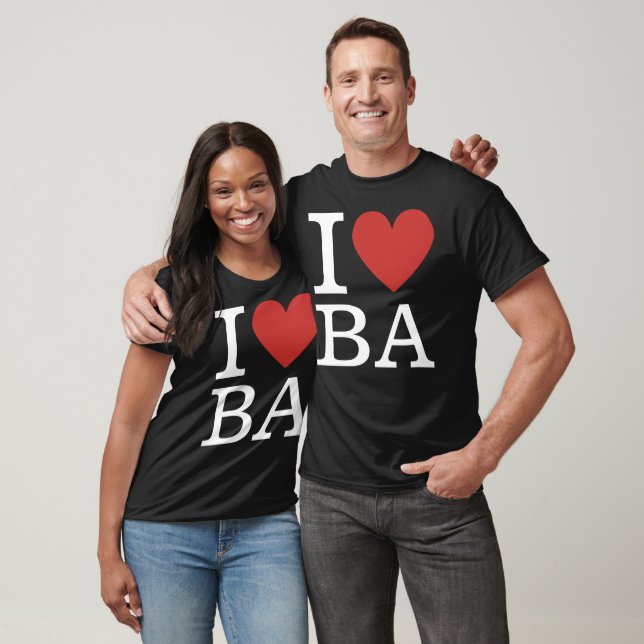 I ❤️ Love BA (Business Analytics Staff) CUSTOM T-Shirt (Unisex)