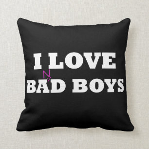 I Love Ba(n)d Boys Argyle Pillow