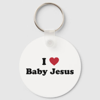 I love baby jesus key ring