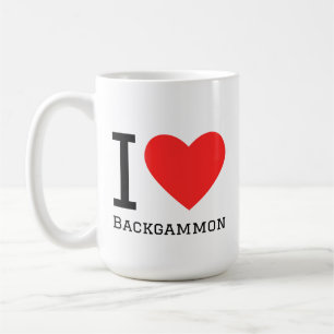 I love backgammon coffee mug