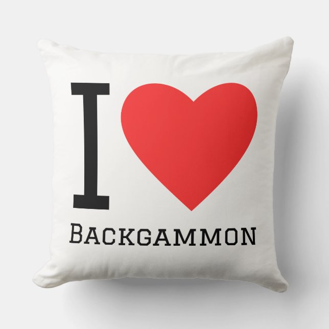 I love backgammon cushion (Front)