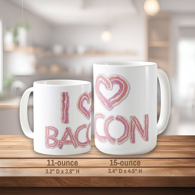 I Love Bacon Coffee Mug (Creator Uploaded)