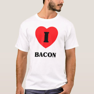 I Love Bacon Cute Heart T-Shirt