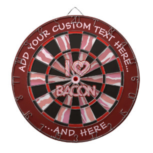 I Love Bacon Dartboard
