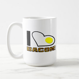 I Love Bacon Funny Mug