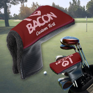 I Love Bacon Golf Head Cover