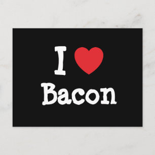 I love Bacon heart T-Shirt Postcard