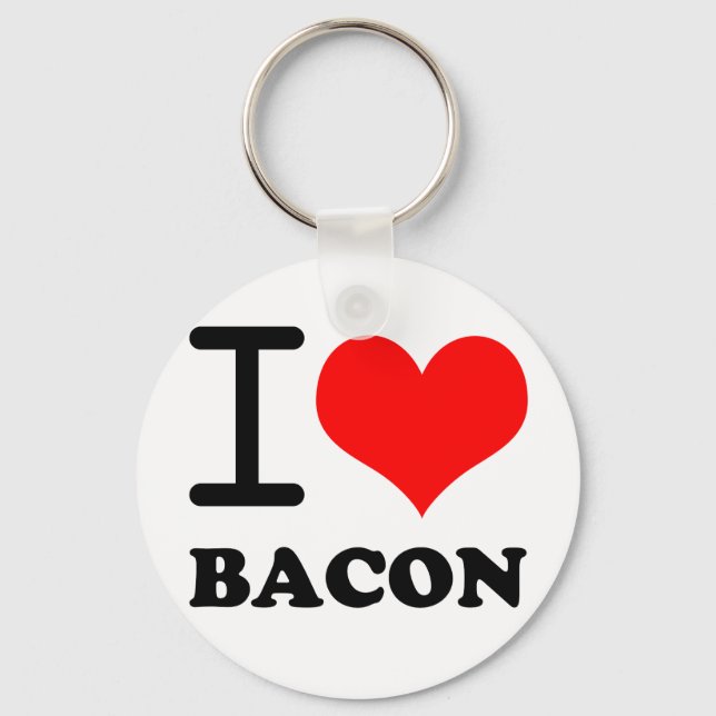 I love bacon key ring (Front)