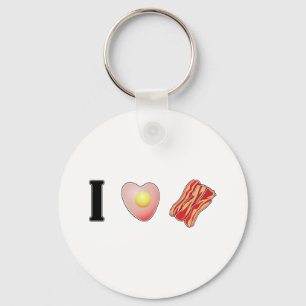 I Love Bacon! Key Ring
