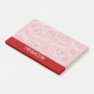 I Love Bacon Post-it Notes