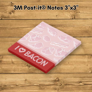 I Love Bacon Post-it Notes