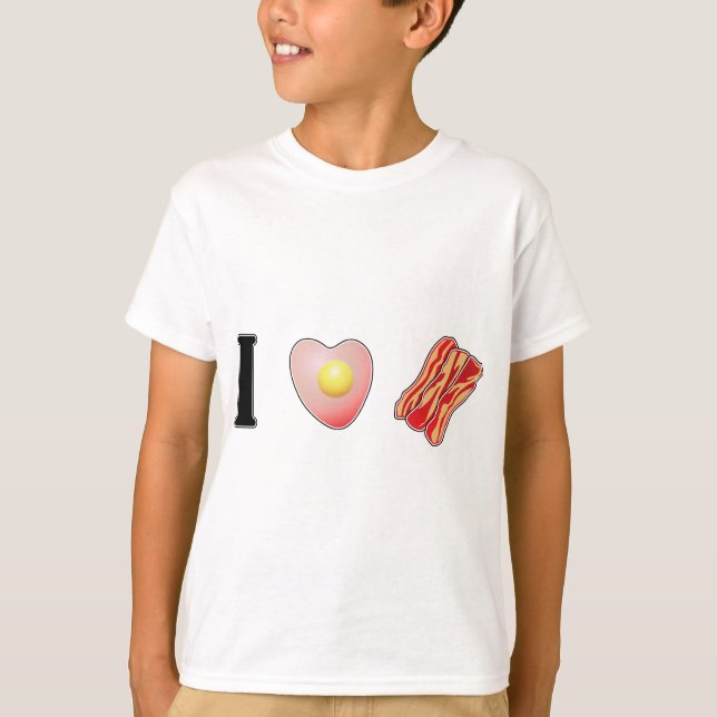 I Love Bacon! T-Shirt (Front)