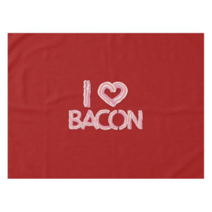 I Love Bacon Tablecloth