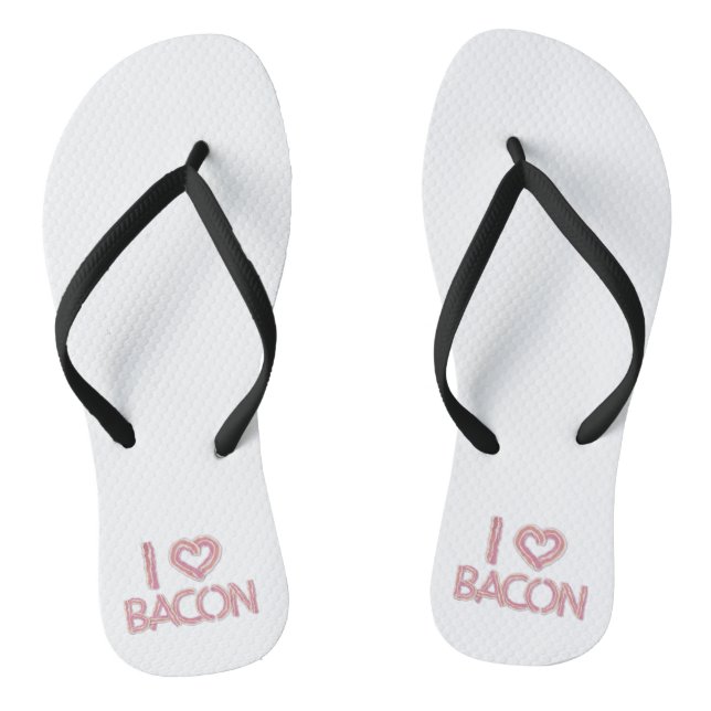 I Love Bacon Thongs (Footbed)
