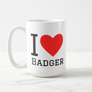 I love badger coffee mug