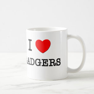 I Love BADGERS Coffee Mug